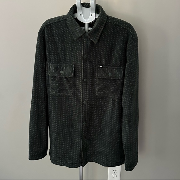 Men’s XL Surf Days Print Fleece Overshirt Quiksilver NWT - Picture 1 of 9